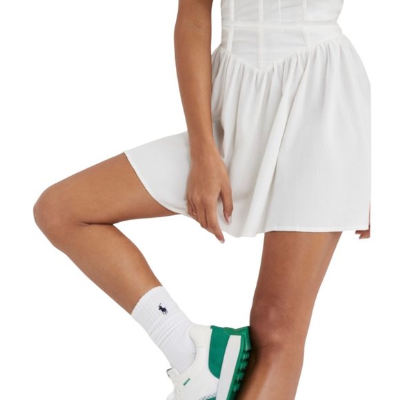 For Love & Lemons Jessie A-Line Mini Dress White Size Large NWT - Picture 3 of 3